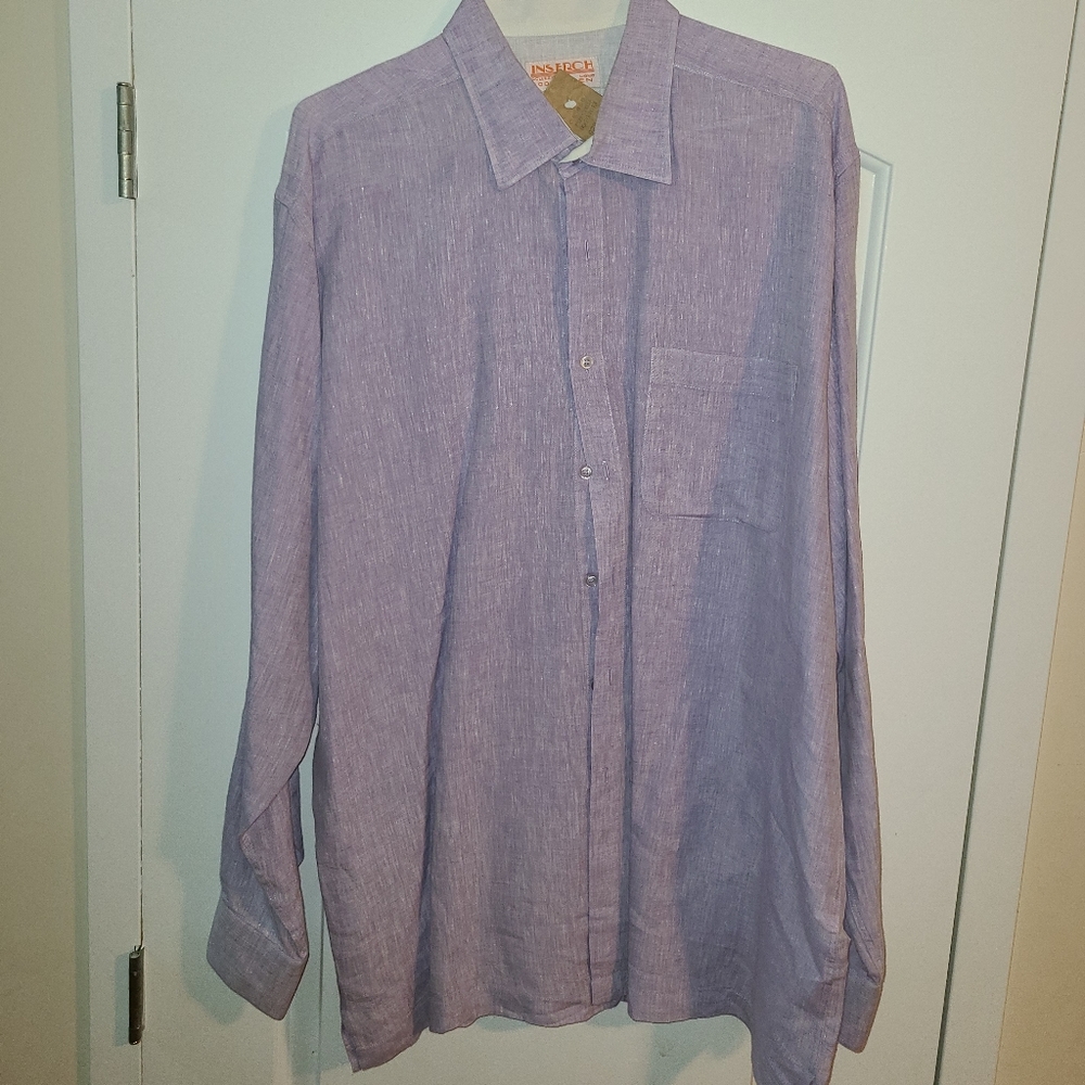 100% Inserch Linen Dress Shirt